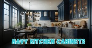 Navy Kitchen Cabinets